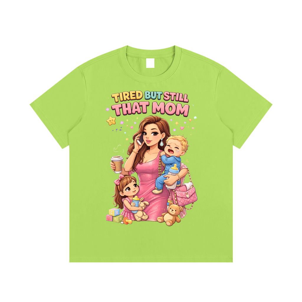 Light|Tired Mama|Essential Cotton T-Shirt
