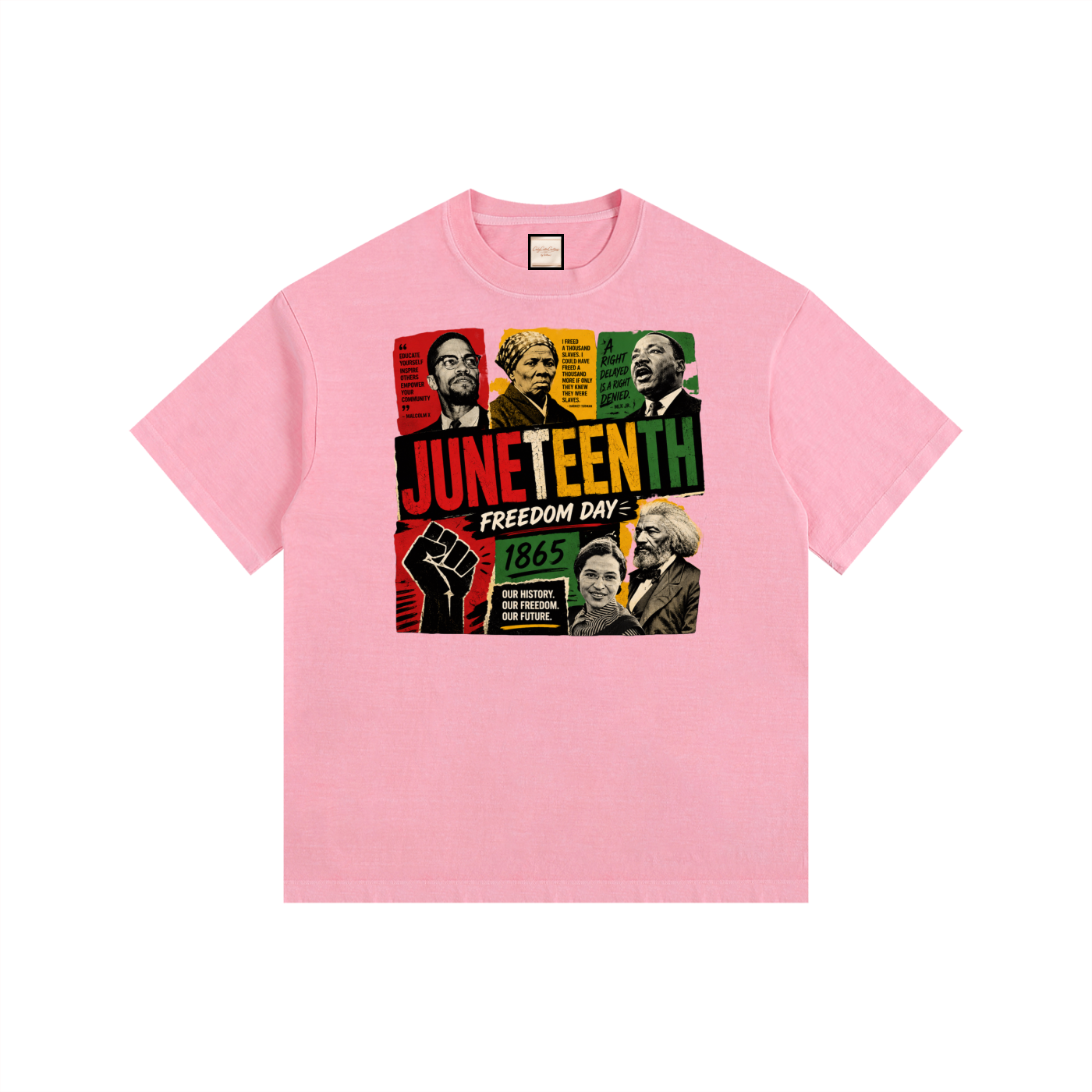 Juneteenth |Vintage Washed Oversized Cotton T-Shirt