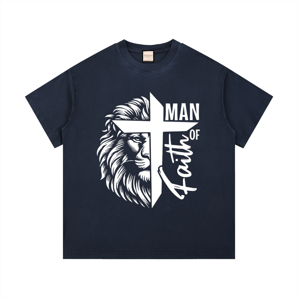 Man of Faith|Vintage Wash Cotton T-Shirt