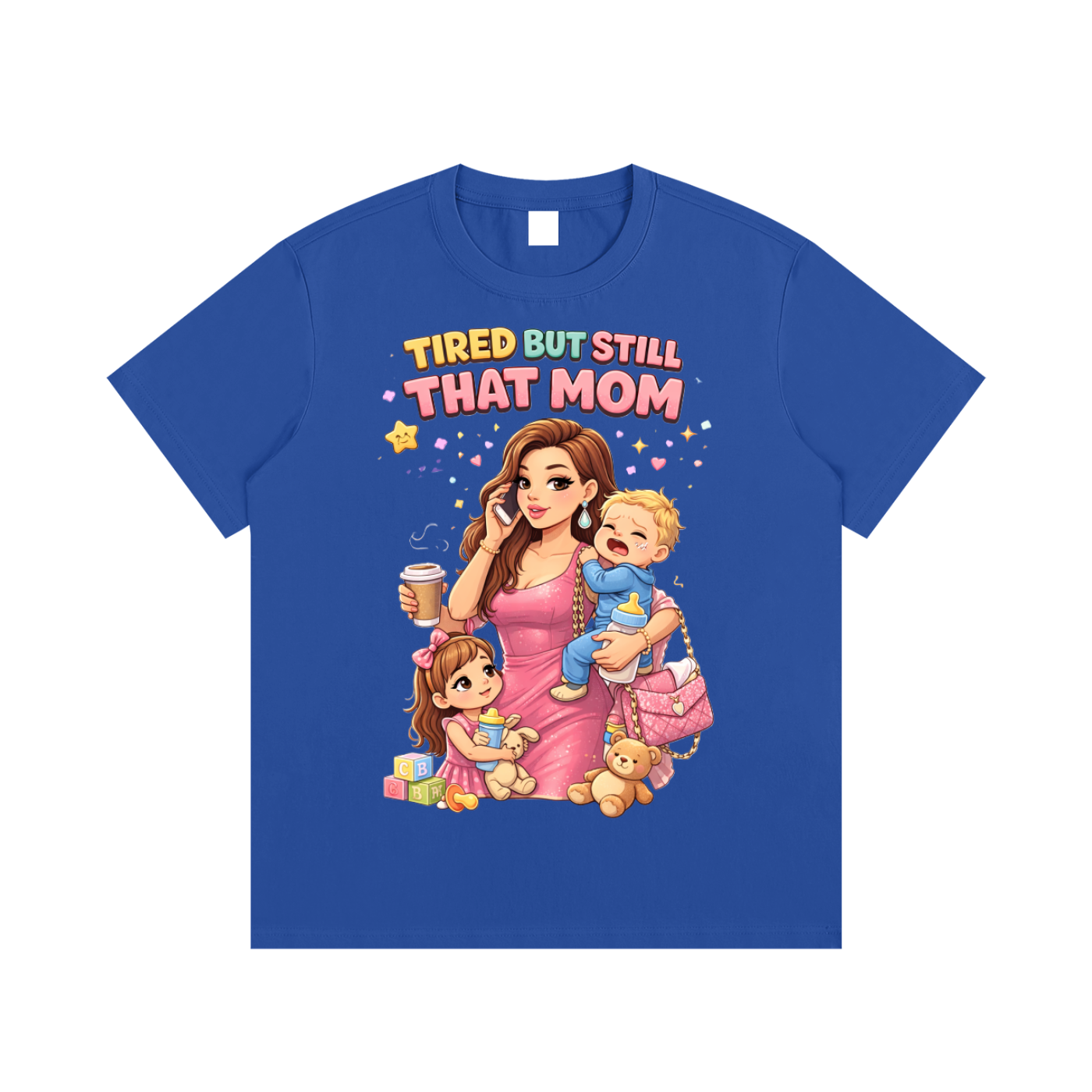 Light|Tired Mama|Essential Cotton T-Shirt