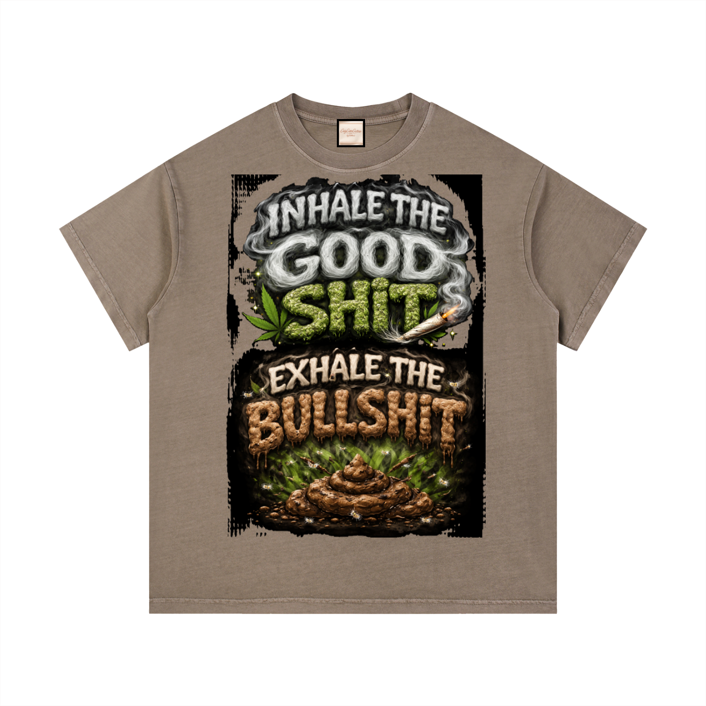 Inhale/Exhale|Vintage Wash Cotton T-Shirt