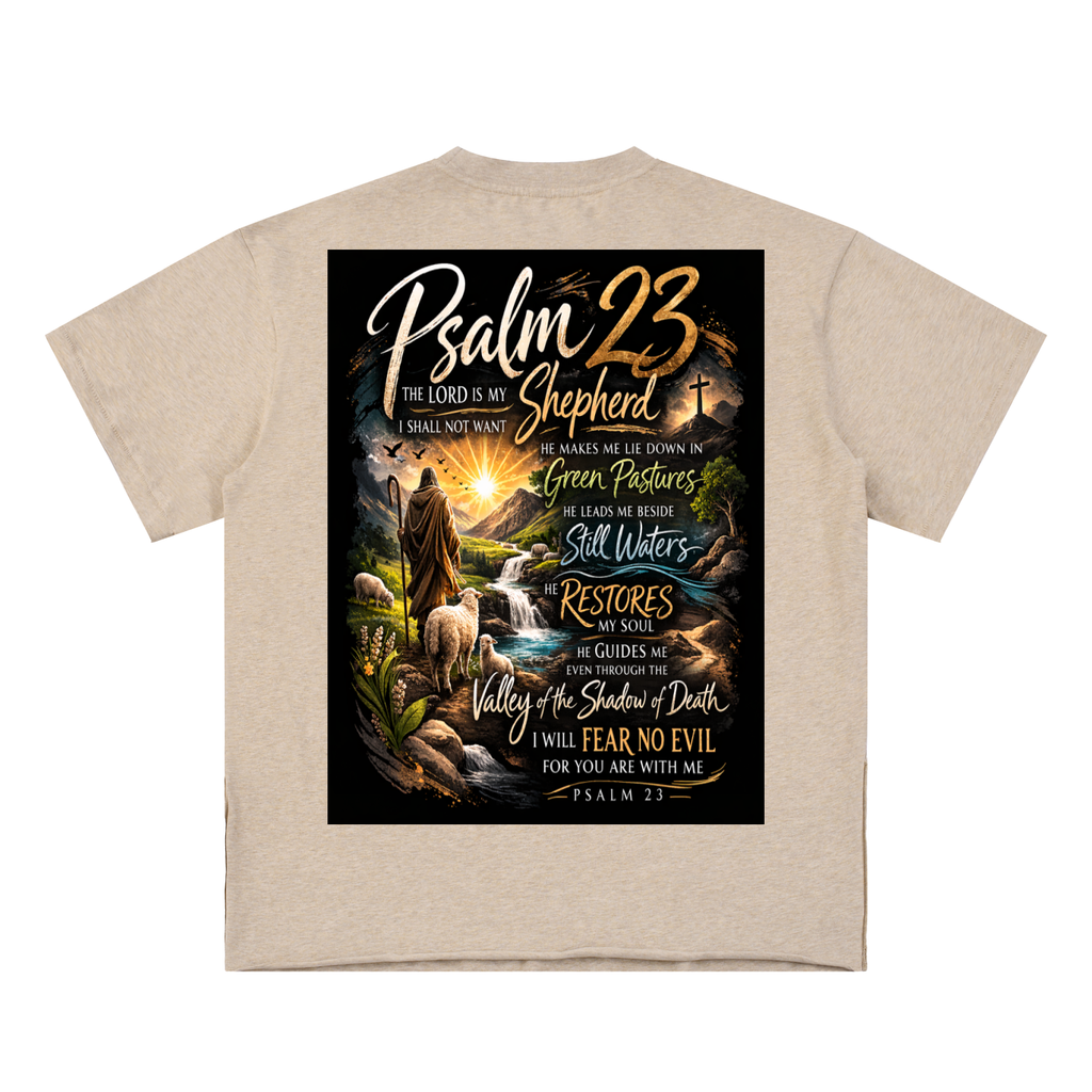 Bible Verse|Psalm 23|Essential Cotton T-Shirt