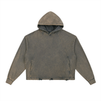 Blow Me|Vintage Washed Frayed-Hem Hoodie