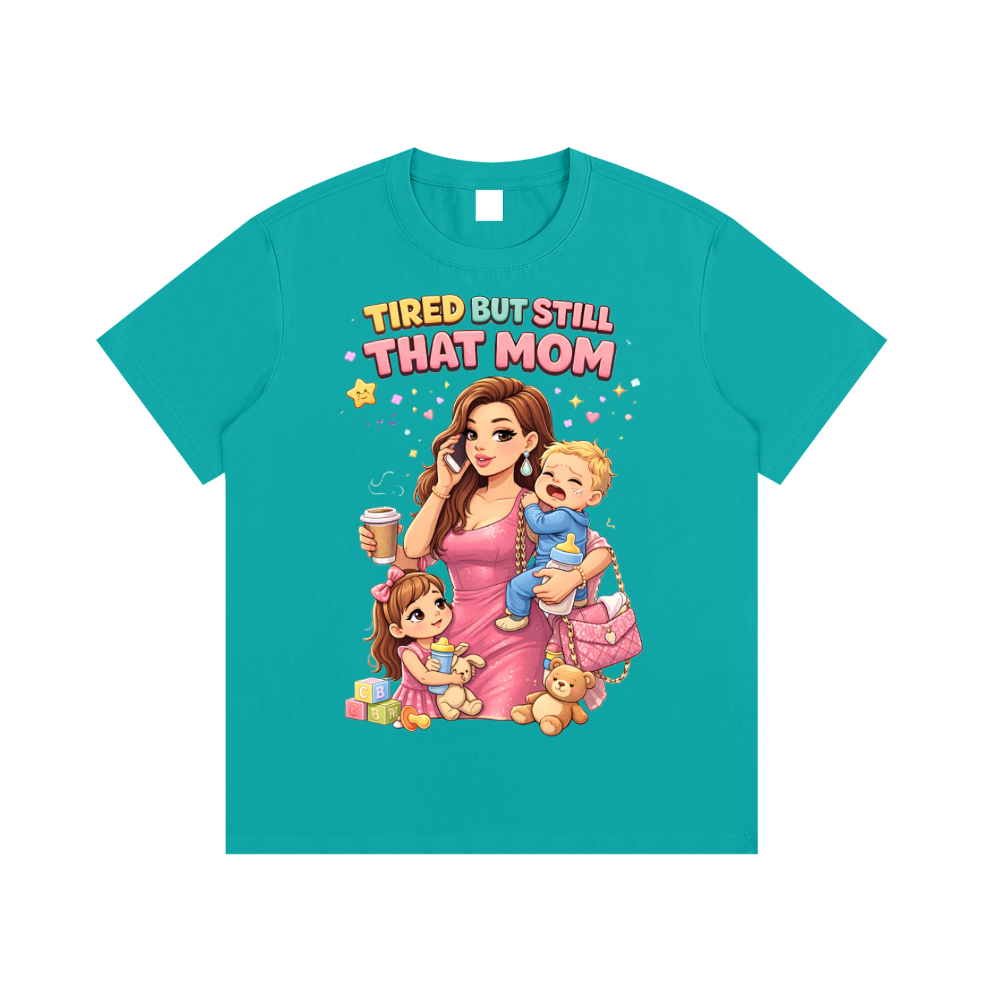 Light|Tired Mama|Essential Cotton T-Shirt