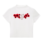 Poppy Skull|Essential Slim Fit Mock Neck T-Shirt