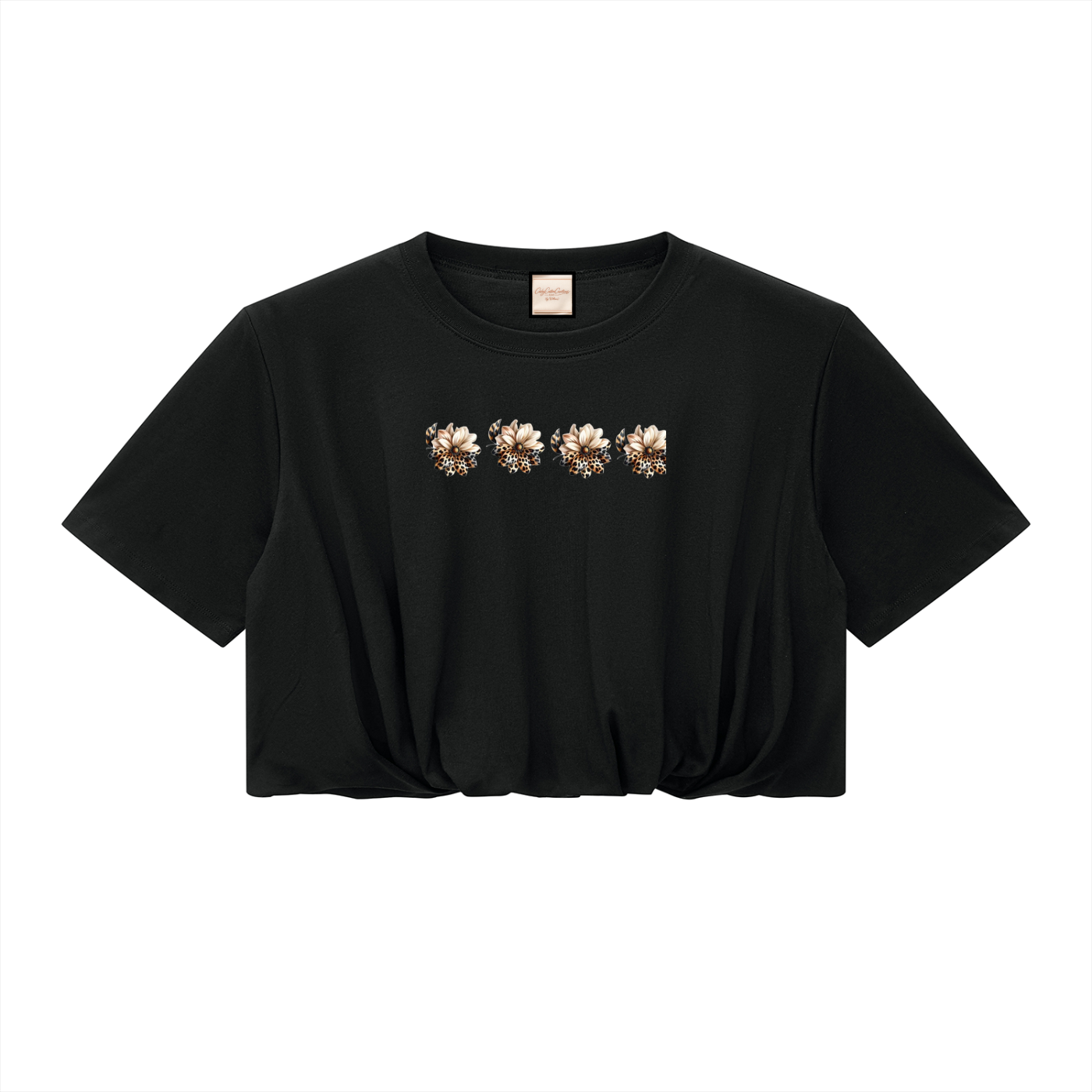 Women’s Crop Bubble Hem T-Shirt