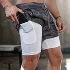 Men's Double-Layer Quick-Drying Breathable Squat Jogging