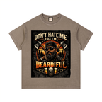 Dark|Beardiful|Vintage Wash Cotton T-Shirt