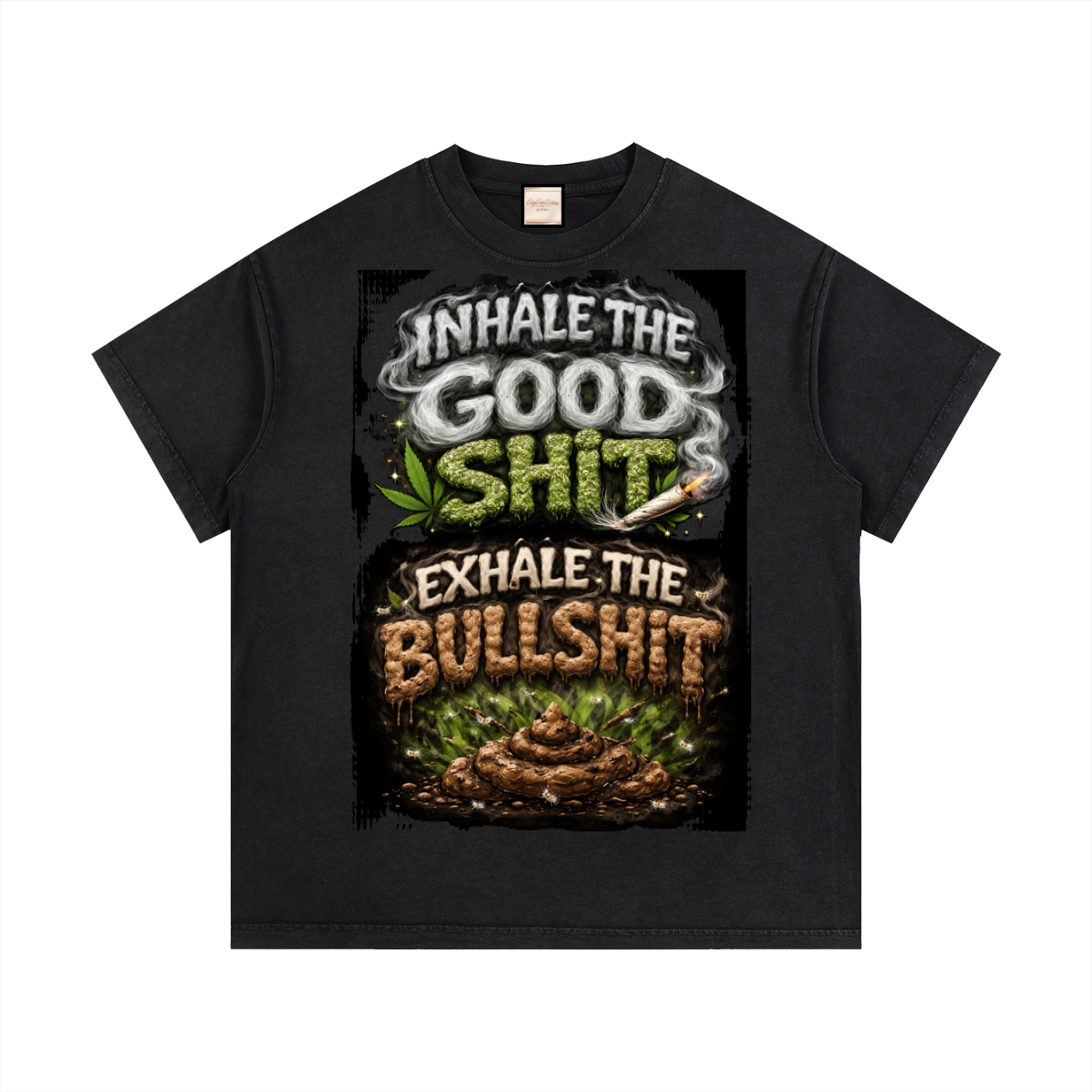 Inhale/Exhale|Vintage Wash Cotton T-Shirt