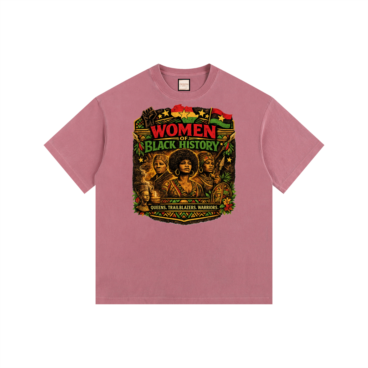 Women|Juneteenth|Vintage Washed Oversized Cotton T-Shirt