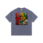 Juneteenth |Vintage Washed Oversized Cotton T-Shirt