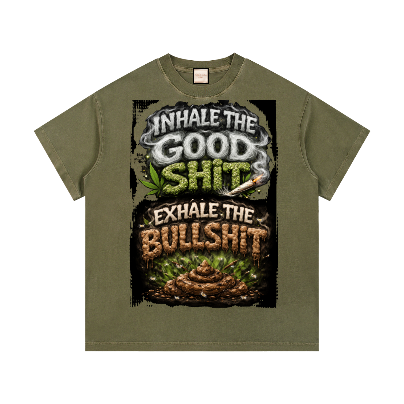 Inhale/Exhale|Vintage Wash Cotton T-Shirt