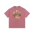 Old LOGO|Vintage Washed Oversized Cotton T-Shirt