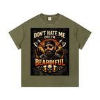 Light|Beardiful|Vintage Wash Cotton T-Shirt