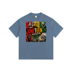 Juneteenth |Vintage Washed Oversized Cotton T-Shirt