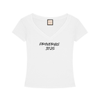 Bible Verse|Proverbs 31:25|Tencel Slim Fit V-Neck T-Shirt