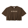 Women’s Crop Bubble Hem T-Shirt