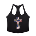 Women’s Tight Fit Yoga Tank Top Indepenence Cross