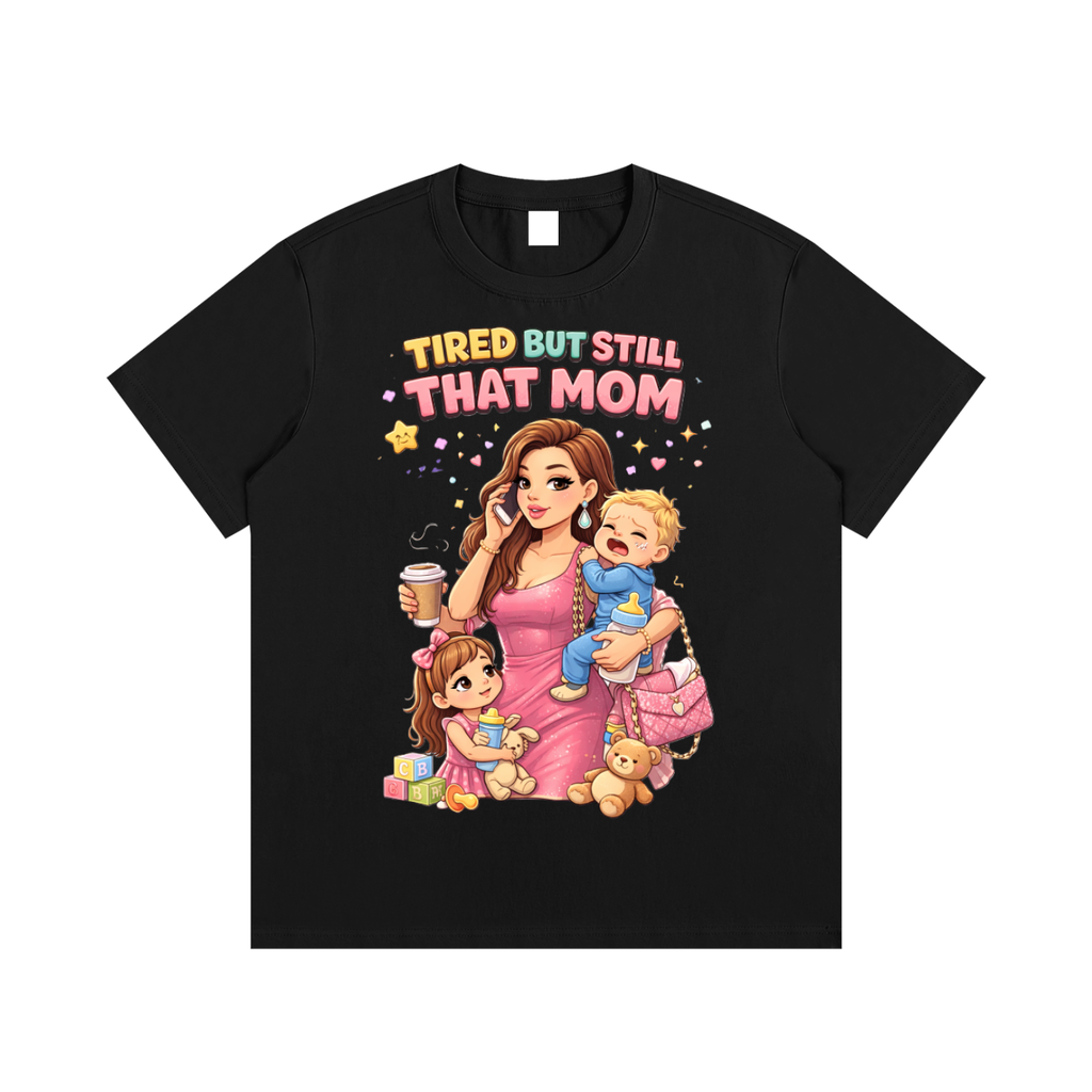Light|Tired Mama|Essential Cotton T-Shirt