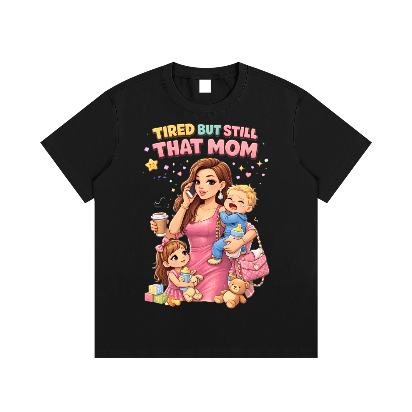 Light|Tired Mama|Essential Cotton T-Shirt