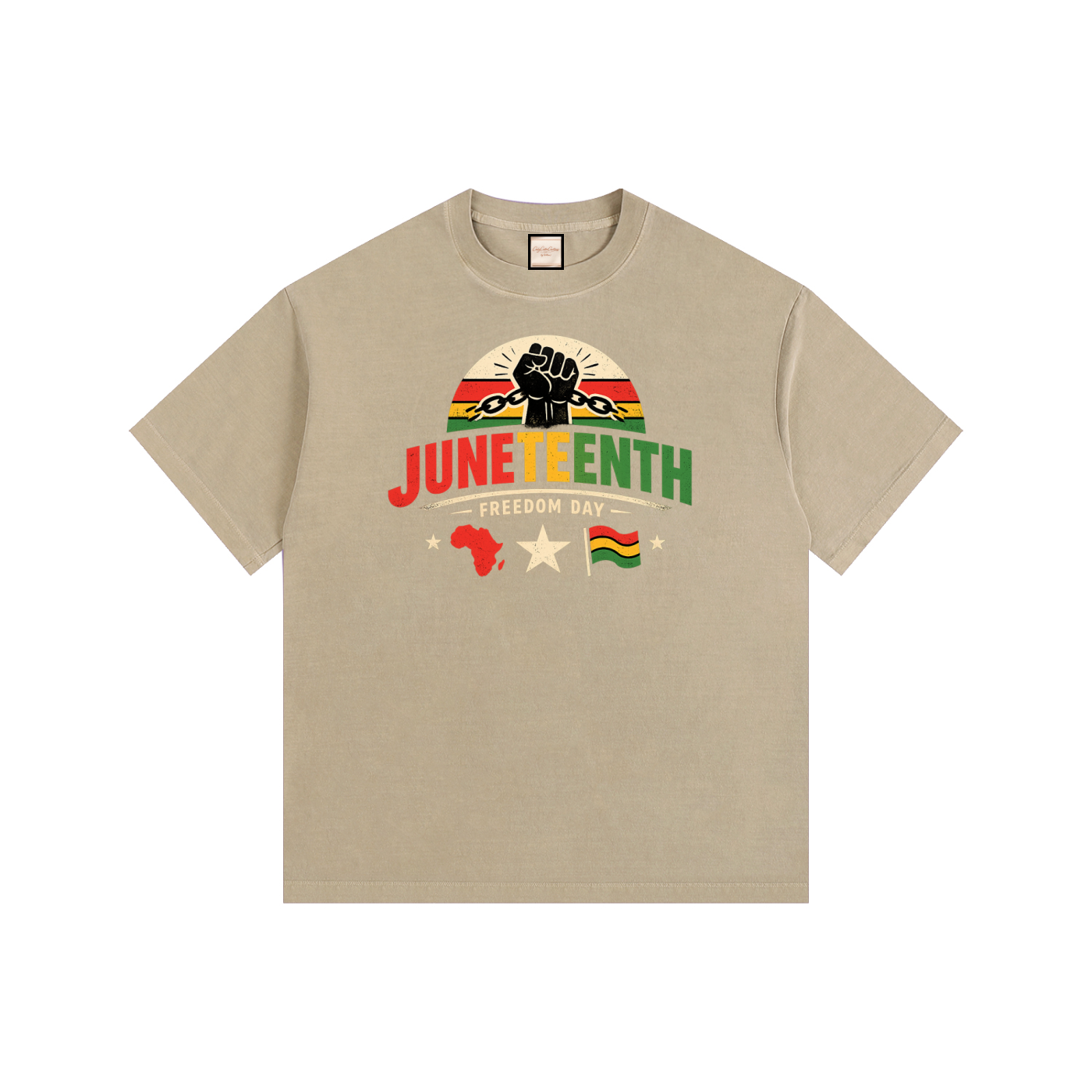 Freedom Day|Vintage Washed Oversized Cotton T-Shirt