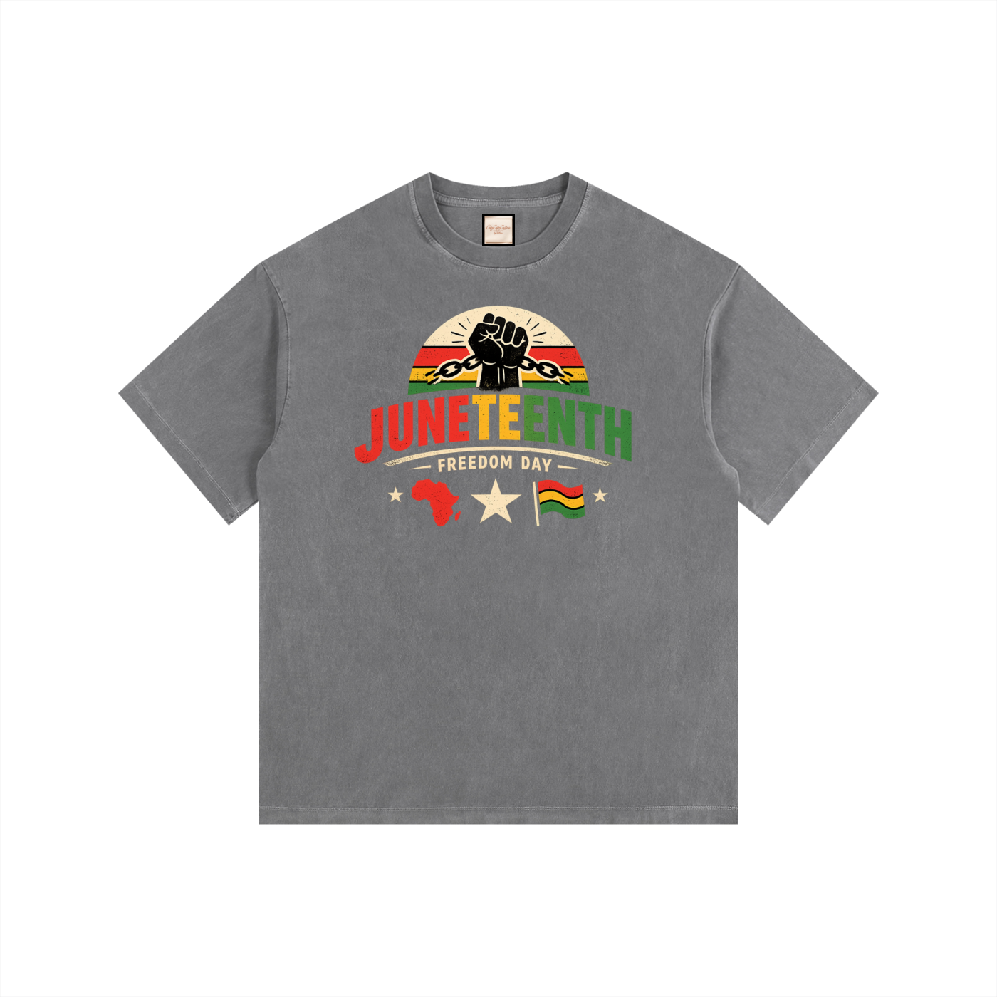 Freedom Day|Vintage Washed Oversized Cotton T-Shirt