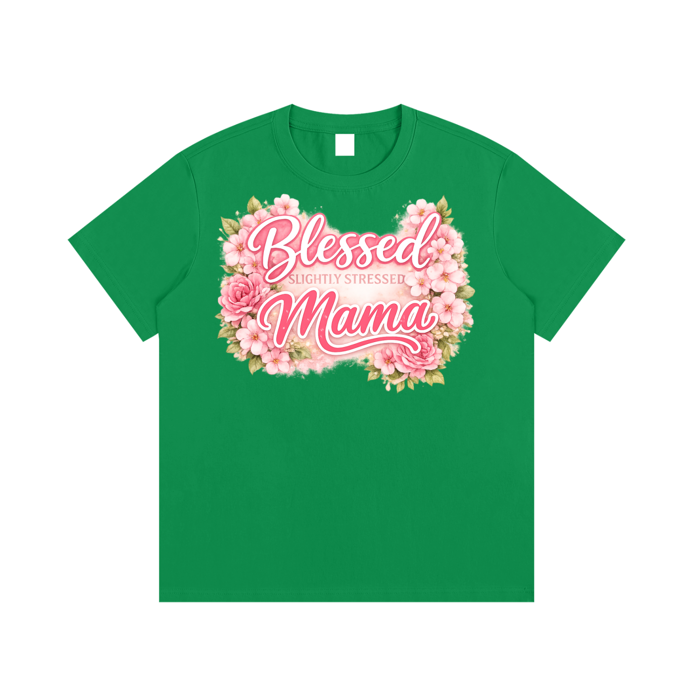 Blessed/Stressed Mama|Essential Cotton T-Shirt
