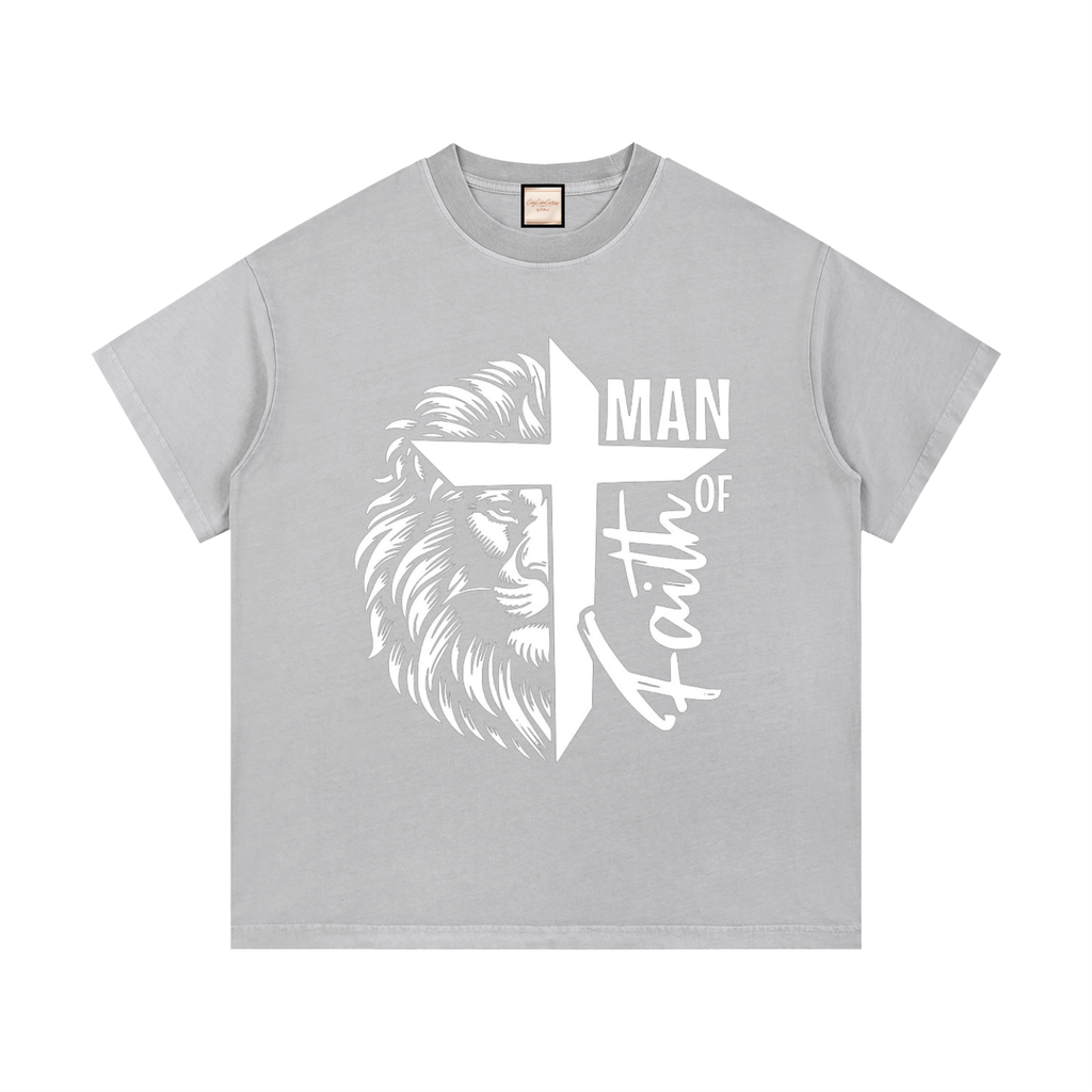 Man of Faith|Vintage Wash Cotton T-Shirt