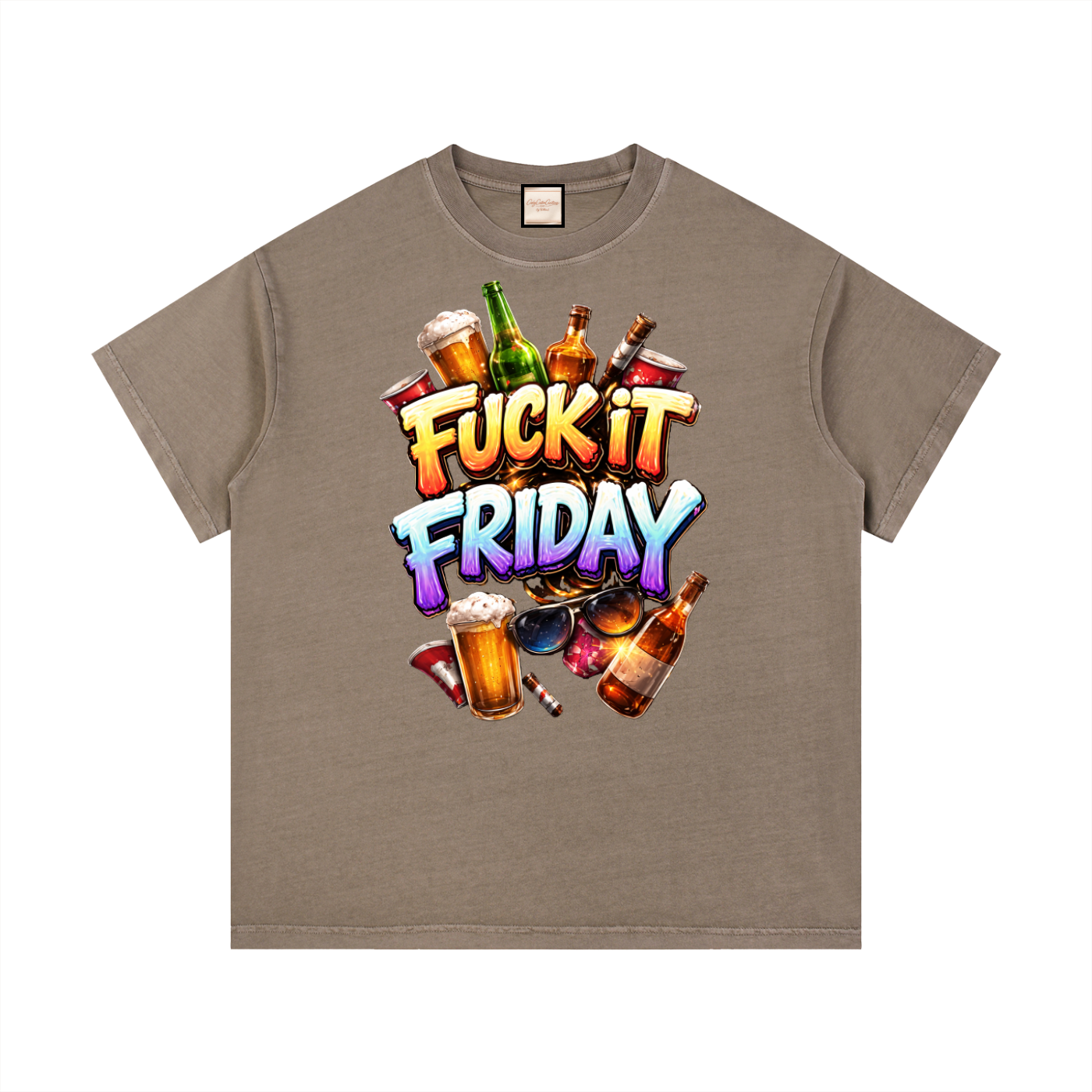 Fuck It Friday|Vintage Wash Cotton T-Shirt