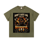 Dark|Beardiful|Vintage Wash Cotton T-Shirt