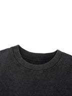 Iconic|Vintage Wash Boxy Distressed Hem T-Shirt
